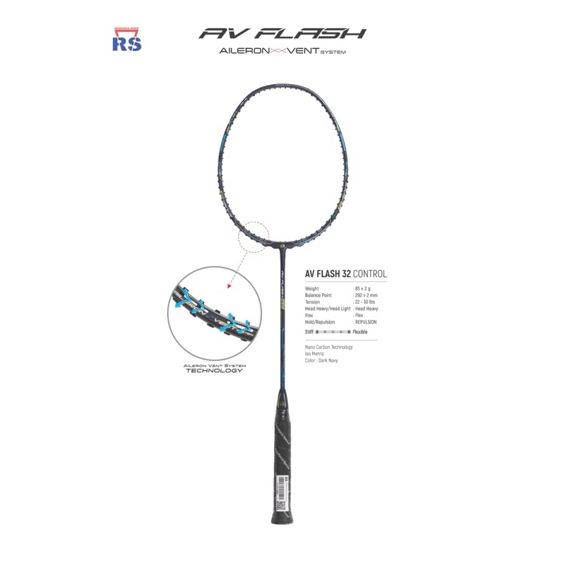 Jual Raket Badminton RS AV FLASH 62 61 52 51 32 31 Control Power Prof ...