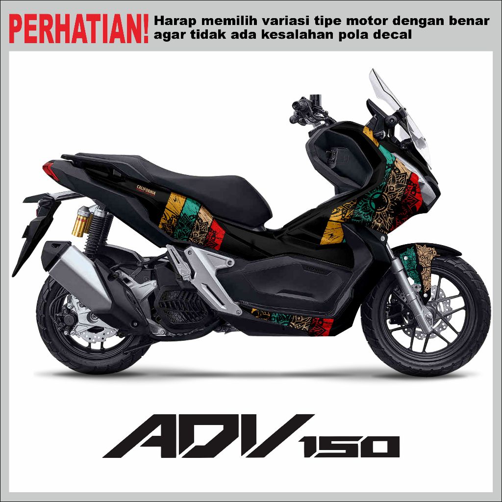 Jual Decal Print Honda ADV 160 ADV 150 full body custom sticker free ...