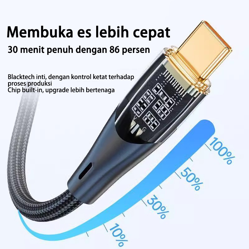 Jual Kabel Data 120W Fast Charging USB Type C Cable For Cable Data