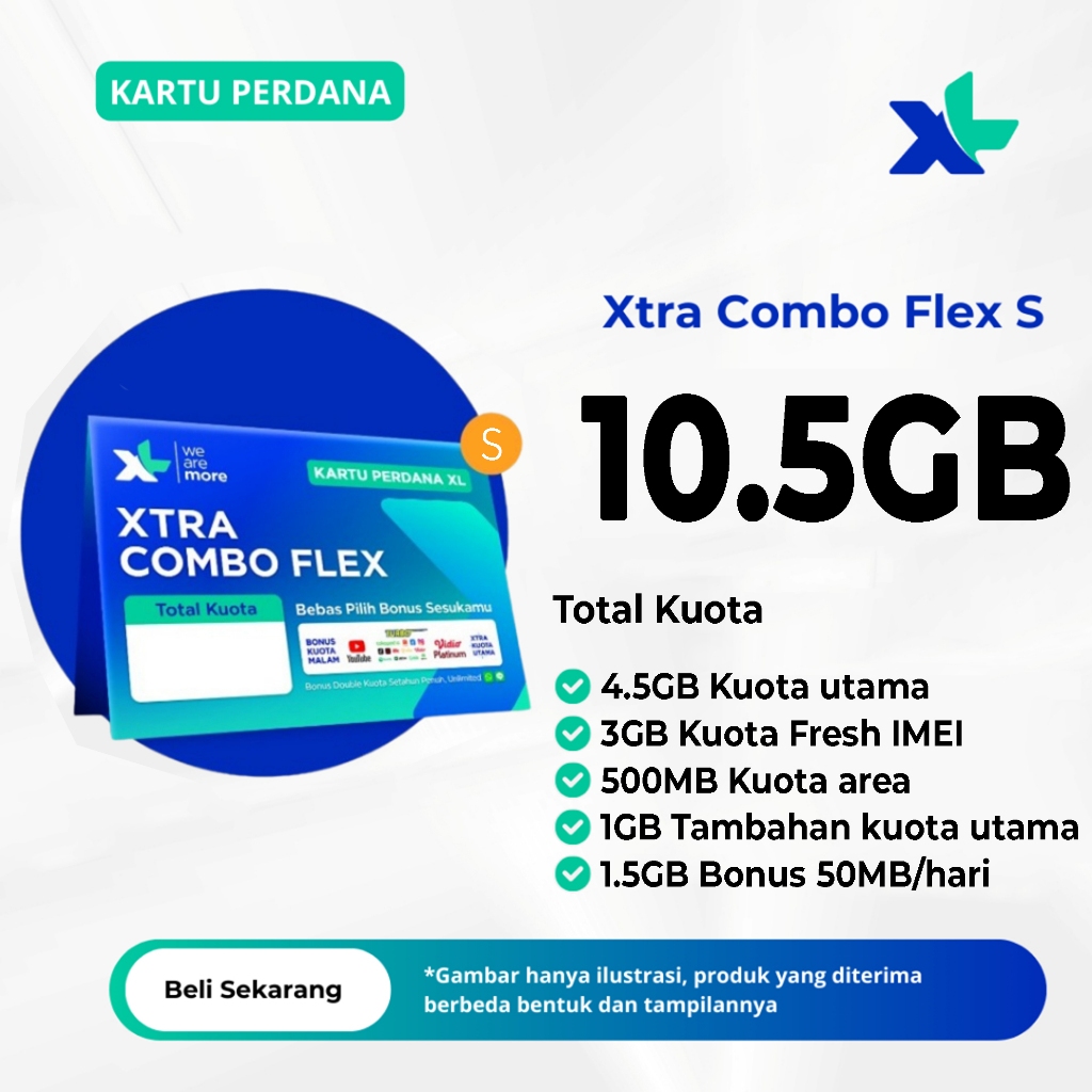 Jual Termurah Kartu Perdana Xtra Combo Flex S Gb Kartu Perdana Kuota Xl Xtra Combo Flex