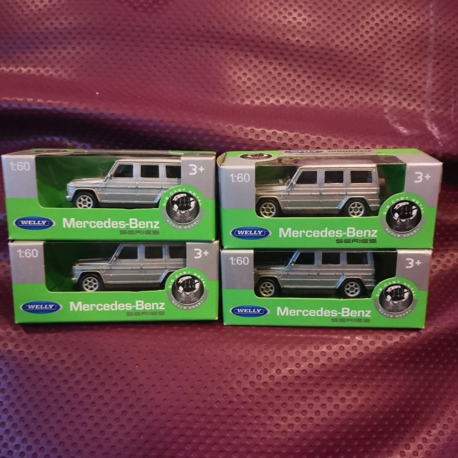 Jual Welly 1 60 Mercedes Benz G Class Silver | Shopee Indonesia