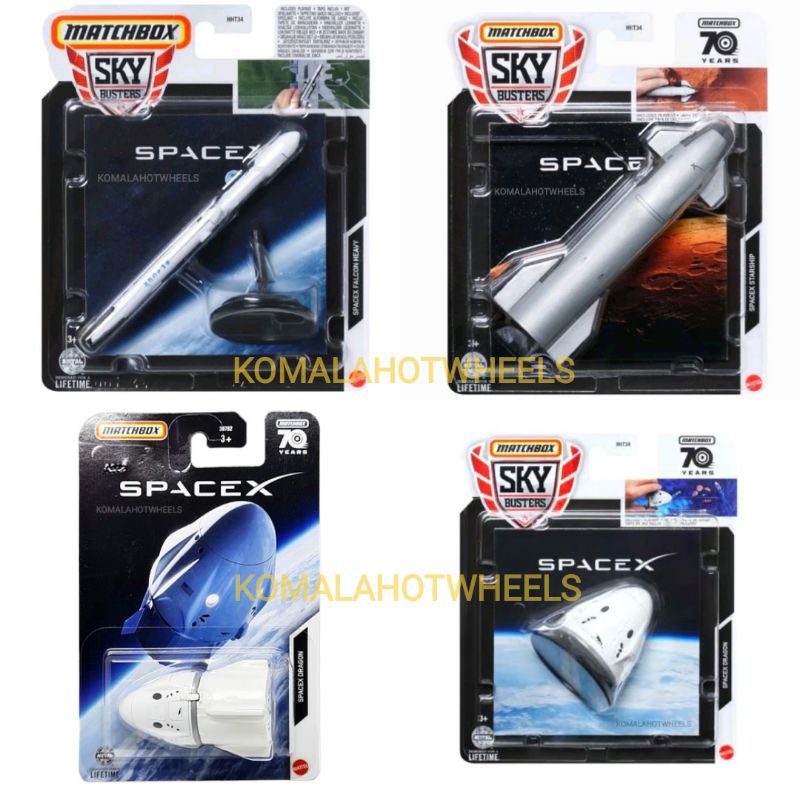 Matchbox 2023 Spacex Dragon 8/100 70 Years | Meses sin interés