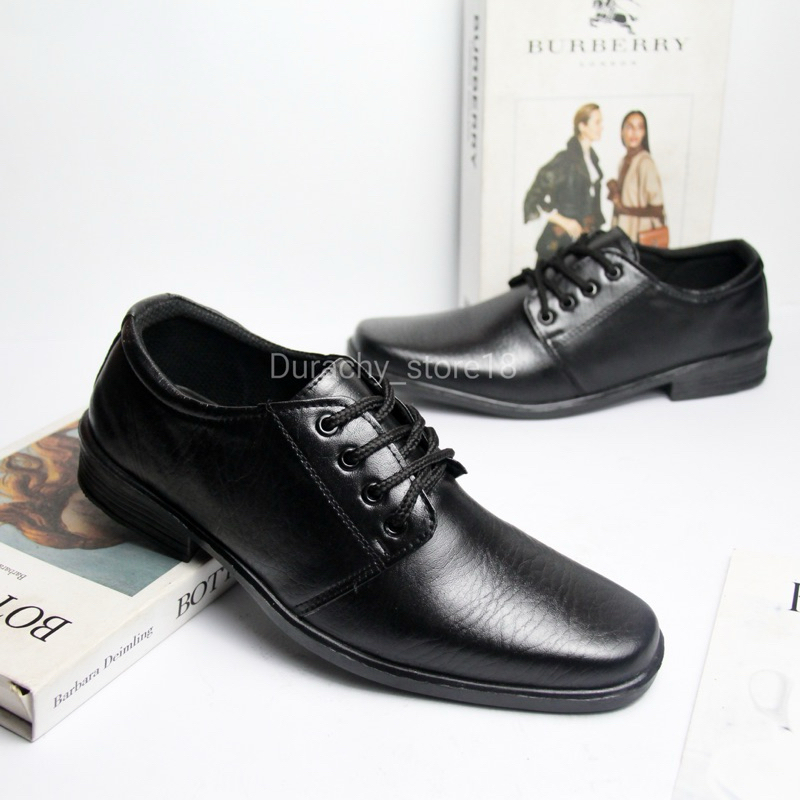 Jual DURACHY Sepatu Pantofel Pria Tali | Formal Kerja Kantor Kulit ...