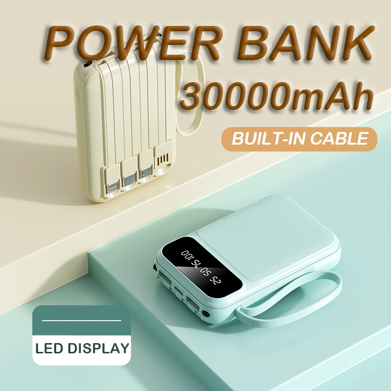 Jual MINI Power bank 30000mAh LED Display Mini Portable pawer bank ...