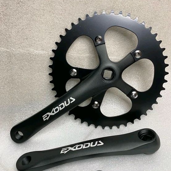 Jual Crank Single 46T Fixie BMX Exodus Crank Fixie Crank Sepeda Fixie Exodus Crank Exodus Single Shopee Indonesia