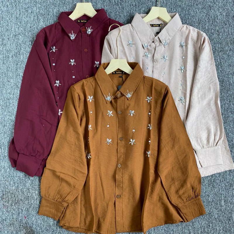 Dual Diamond Beaded Shirt main image 0