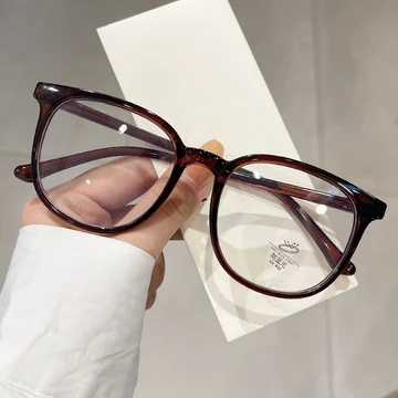 Fashion Kacamata Transparan Anti Radiasi Wanita Kacamata Korea Wanita Sunglass Retro Bentuk