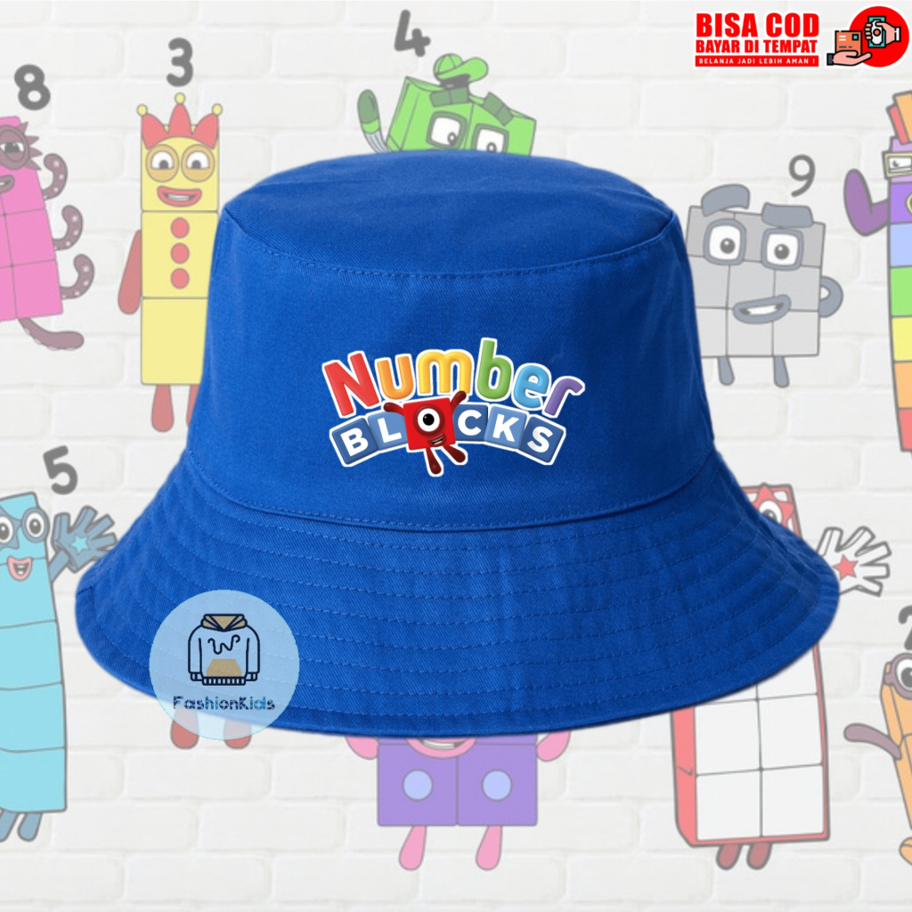 Jual Topi BUcket Anak Number Blocks | Shopee Indonesia