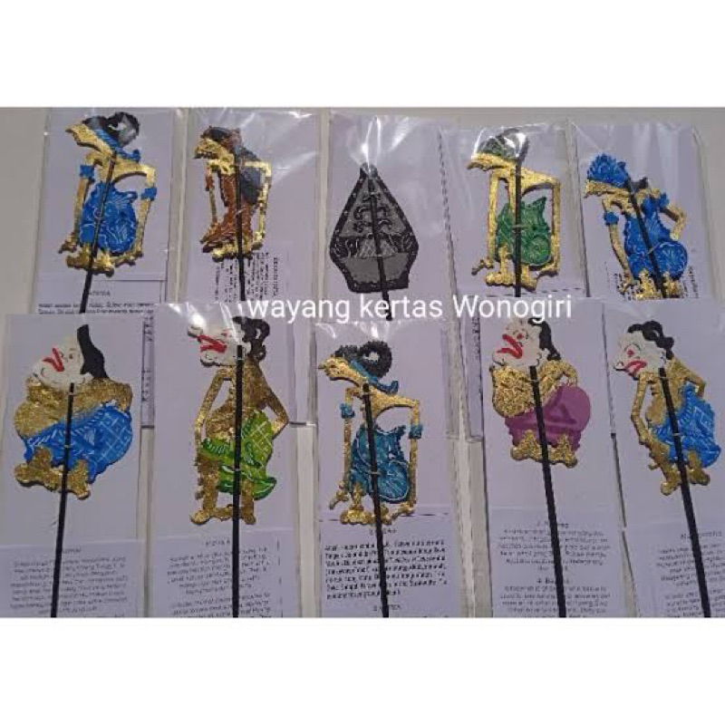 Jual Souvenir Pembatas Buku Miniatur Wayang Kulit Oleh Oleh Khas