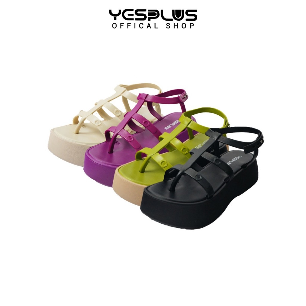 Jual Yesplus Sandal Original 219 2 Sandal Wedges Wanita Jelly Import Premium Melisa Tali PVC Size 36 40 Shopee Indonesia