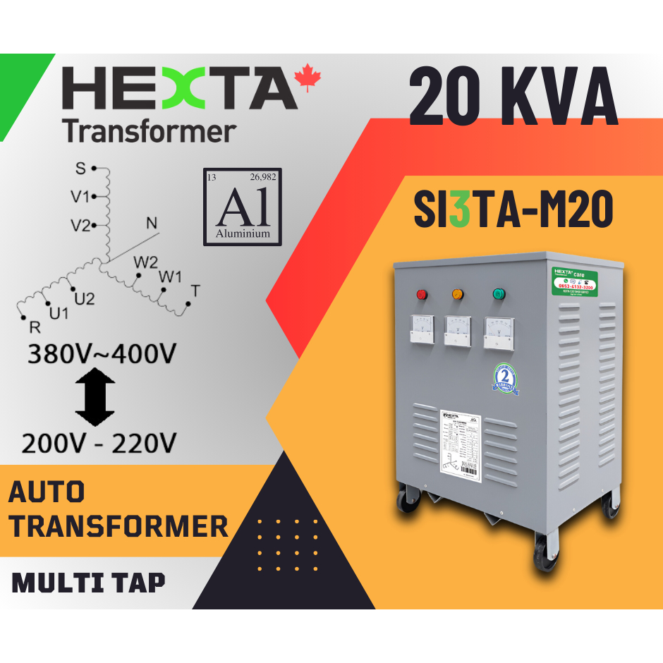 Jual Trafo Listrik Auto Transformer Hexta multi tap 20 kVA | Shopee ...