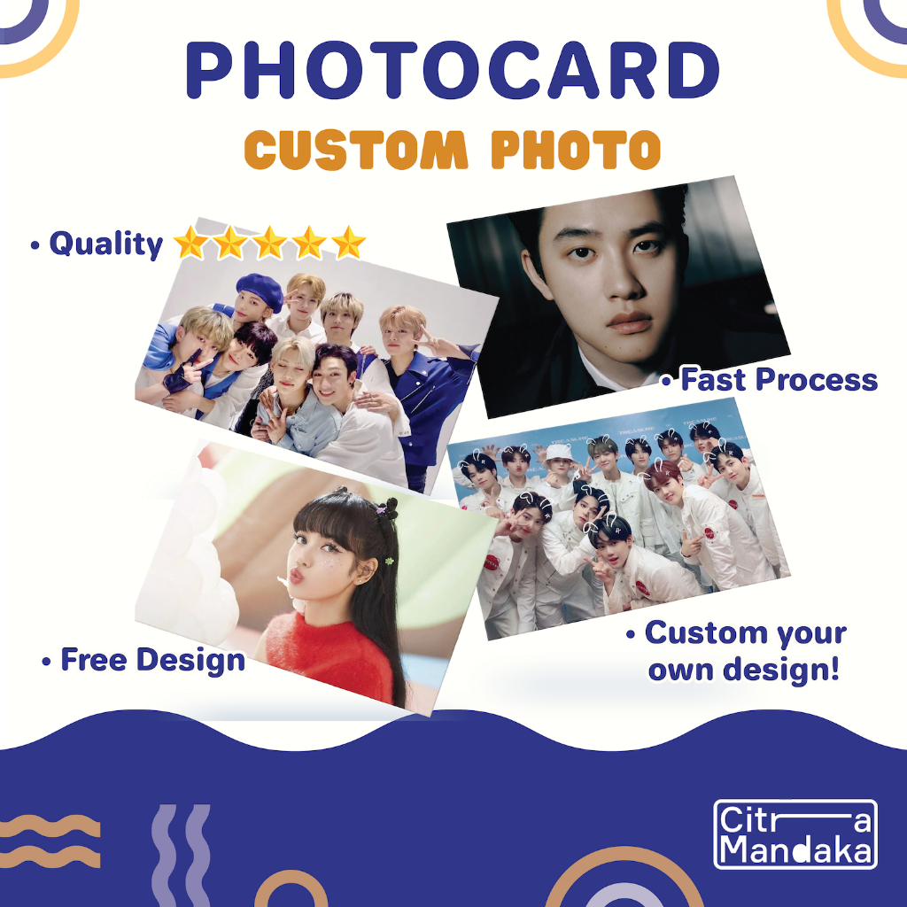 Jual Cetak Photocard Custom BTS - Nct Dream - Blackpink - Twice - Exo ...