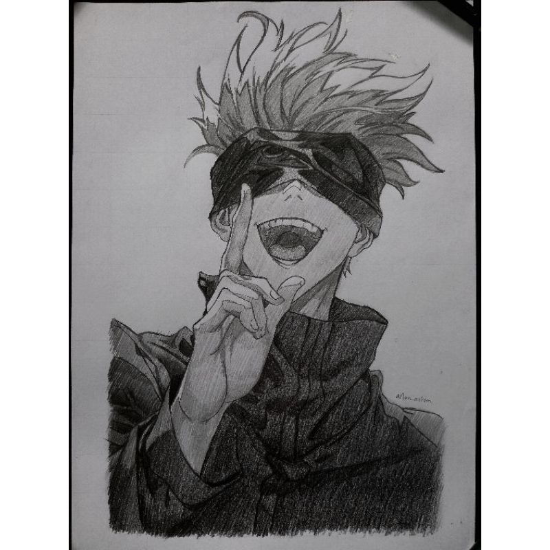 Jual JUAL JASA GAMBAR ANIME SIMPEL HITAM PUTIH ( BUST UP / HALF BODY