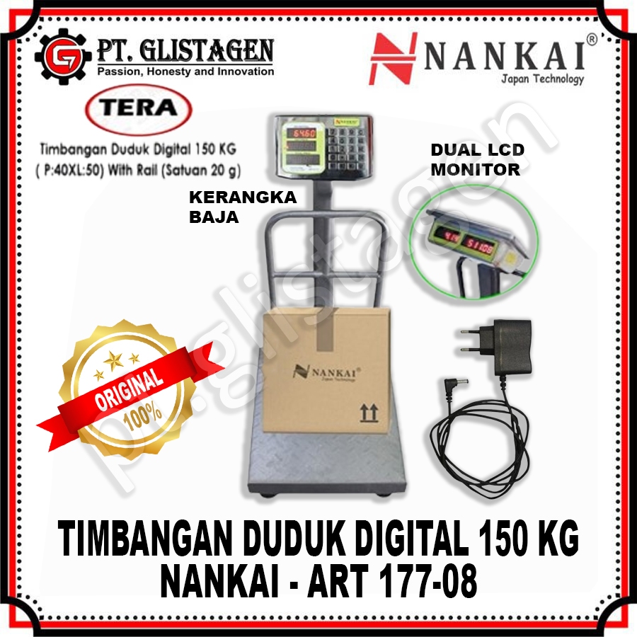 Jual Nankai Timbangan Duduk Digital 150kg Art177 08 Shopee Indonesia