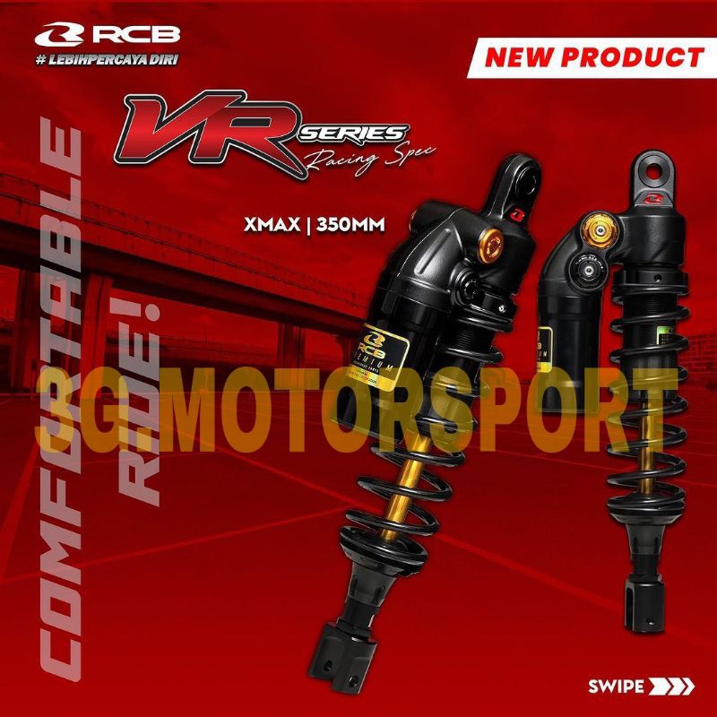 Jual SHOCK VR SERIES XMAX 350MM BLACK SERIES RCB | Shopee Indonesia