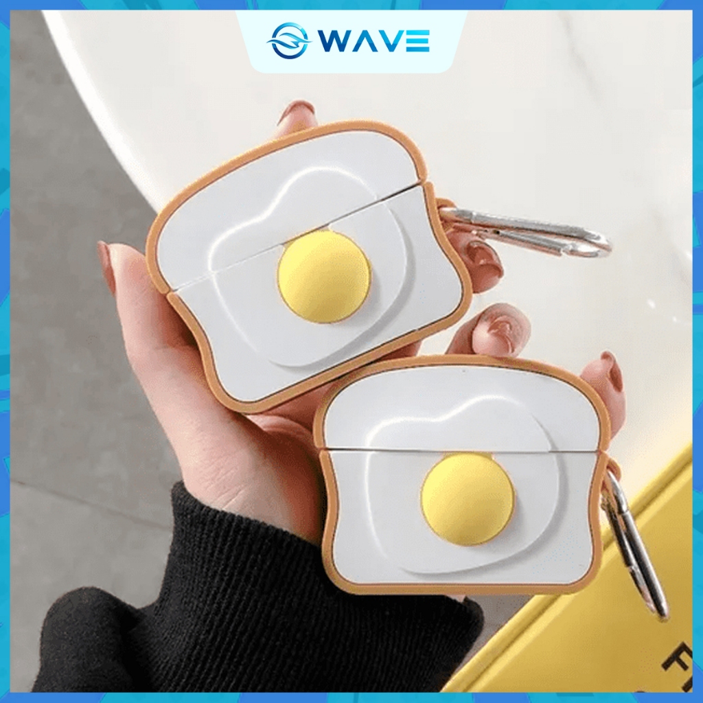 Jual Case Airpods Gen 1 2 3 Pro Model Food Edisi Roti Telur Cover ...
