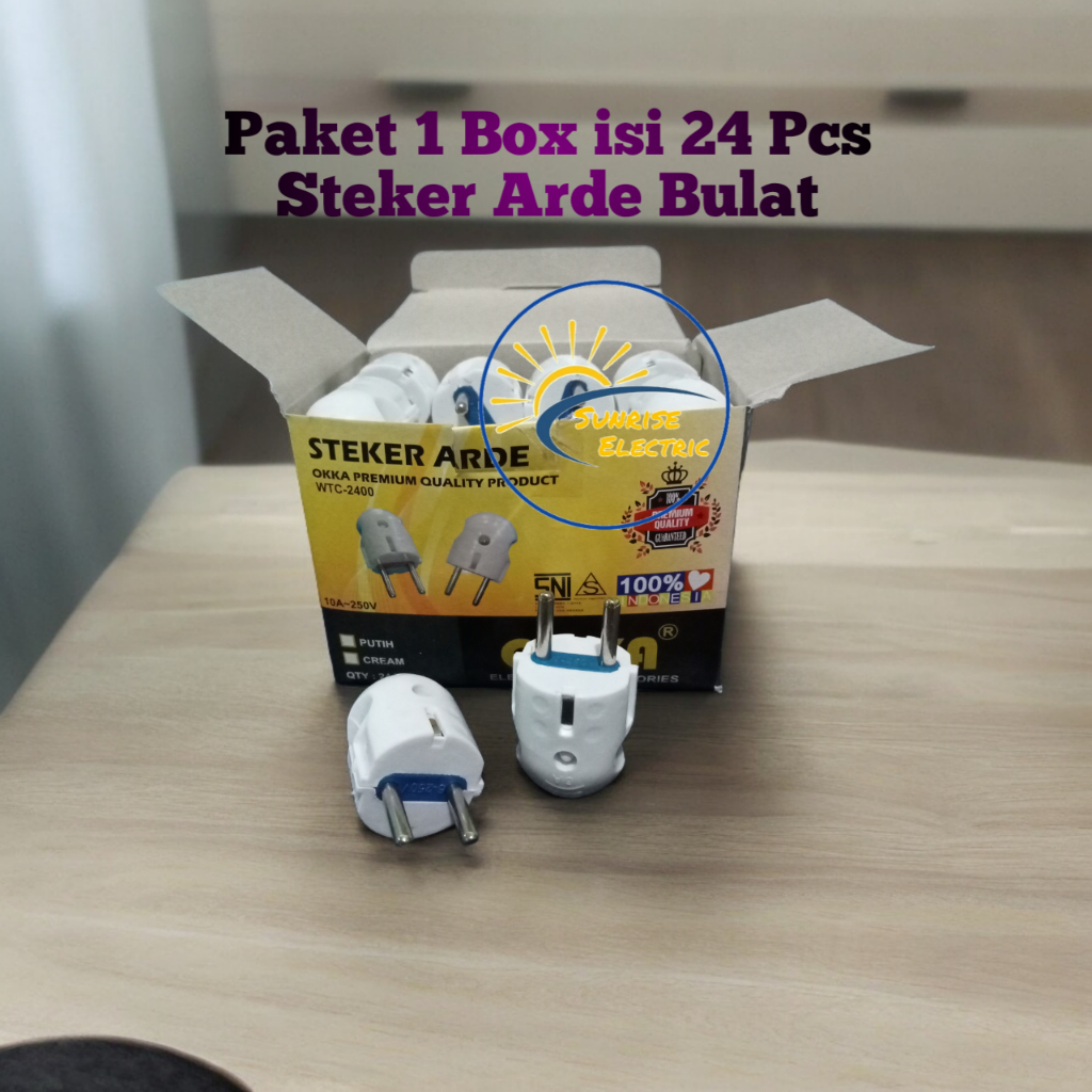 Jual Paket 1 Box isi 24 Pcs Okka Steker Arde Bulat | Shopee Indonesia
