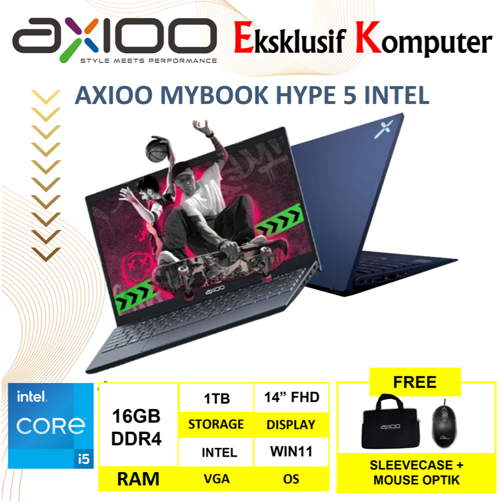 Jual LAPTOP AXIOO MYBOOK HYPE 5 Intel Core i5 1035G4 Ram 16GB 1TB SSD ...