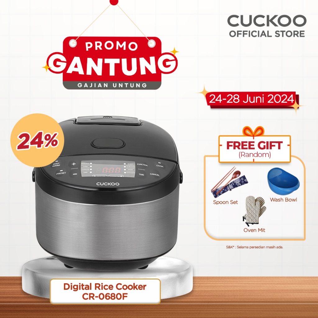 Jual CUCKOO Digital Rice Cooker 1 L CR-0680F Magic Com Penanak Nasi ...