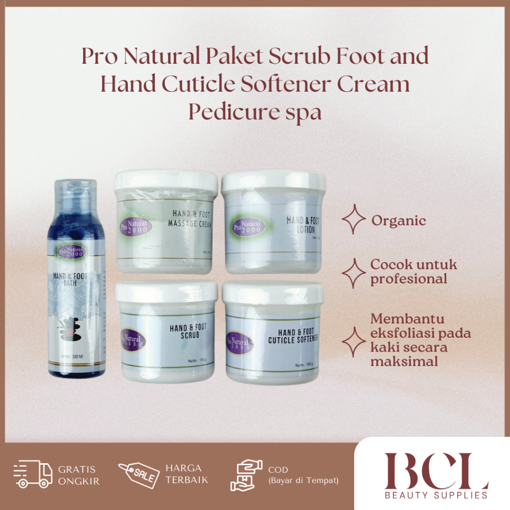 Jual PRO NATURAL Paket Scrub Foot and Hand Cuticle Softener