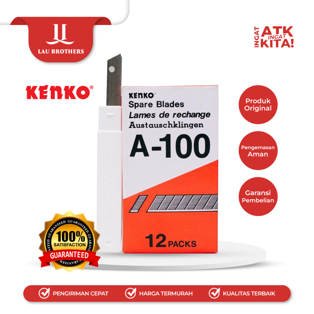 Jual KENKO ISI CUTTER A-100 (1TUBE) | Shopee Indonesia