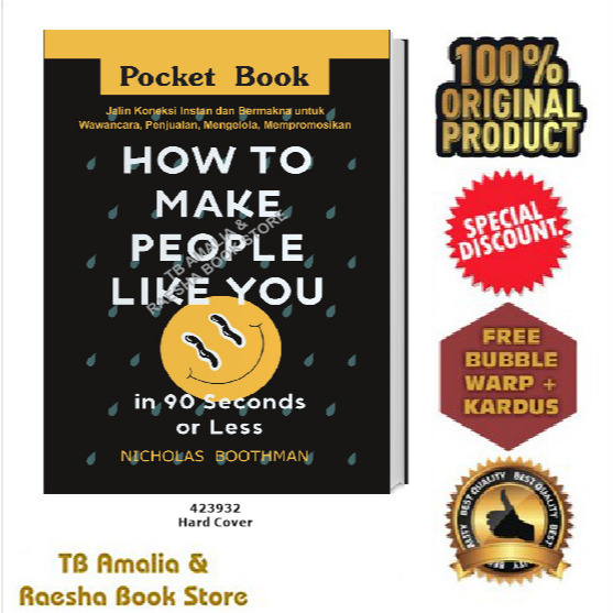 Jual Buku How to Make People Like You - Nicholas Boothman - Pocket Book ...