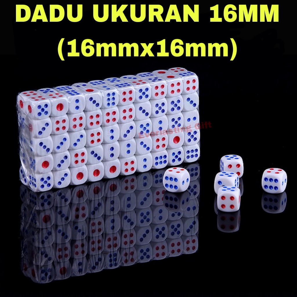 Jual Dadu 16x16mm Dadu 1,6cm x 1,6cm GROSIR TERMURAH | Shopee Indonesia