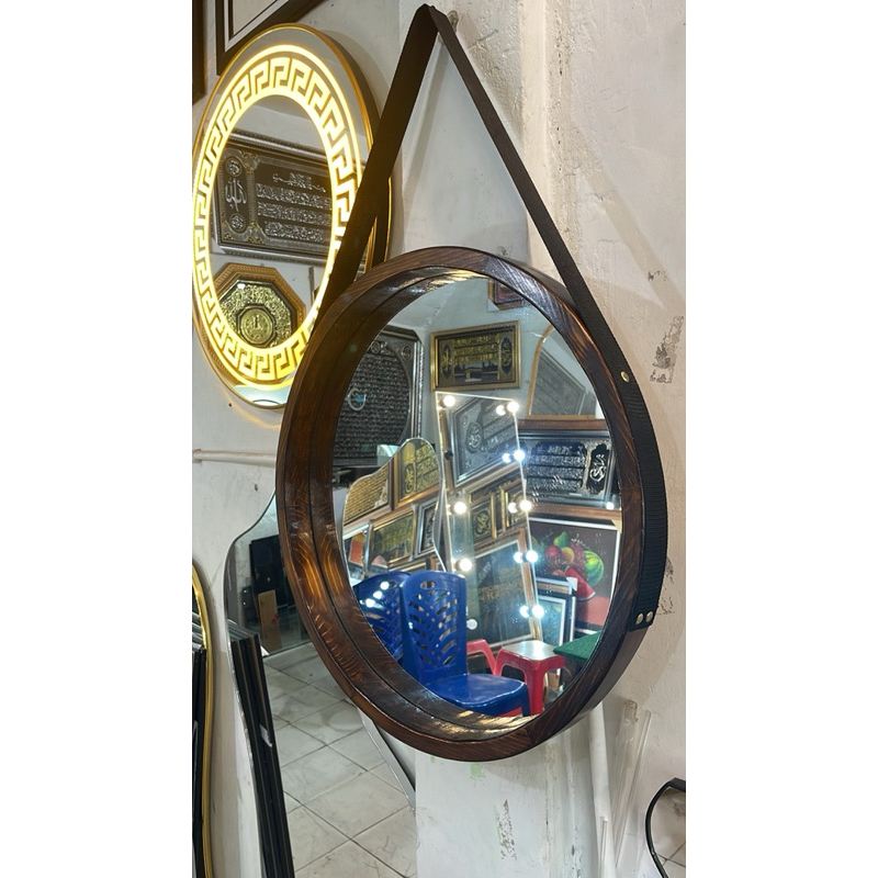 Jual cermin rustic bulat d60cm | Shopee Indonesia