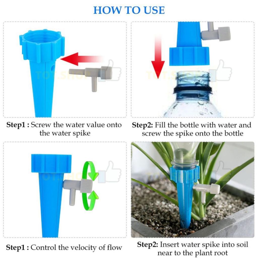 Jual Plant Water Drop Tetes Tanaman Otomatis Alat Siram Tanaman Irigasi ...