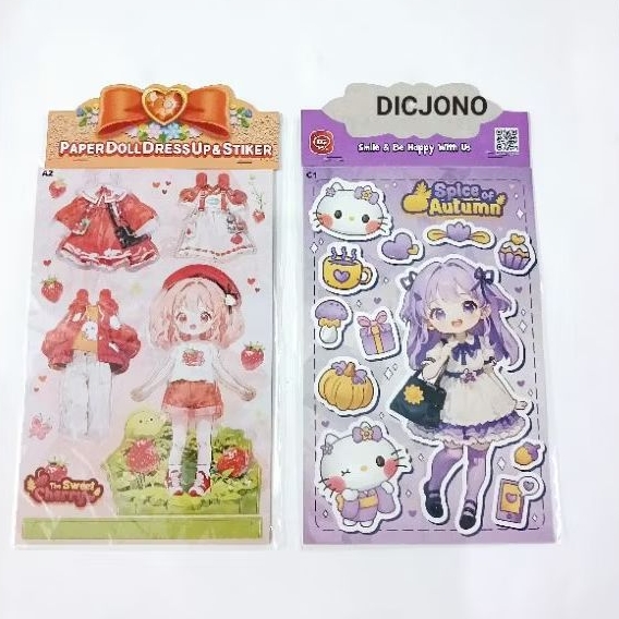 Jual Mainan Paper Doll Dress Up & Stiker Funny Girl | Shopee Indonesia