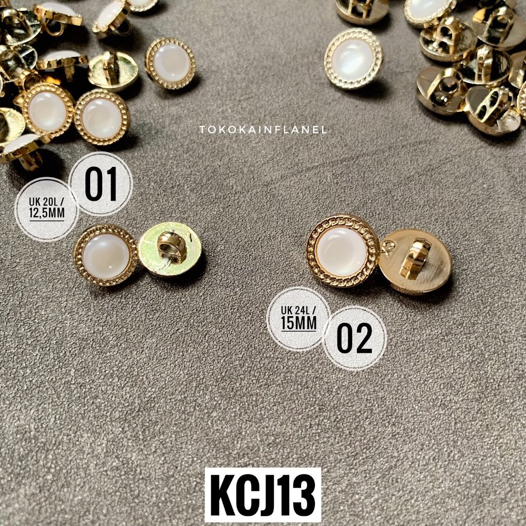 Jual KCJ13 Kancing Jamur Putih List Ukir Rantai (Perbungkus) | Shopee ...