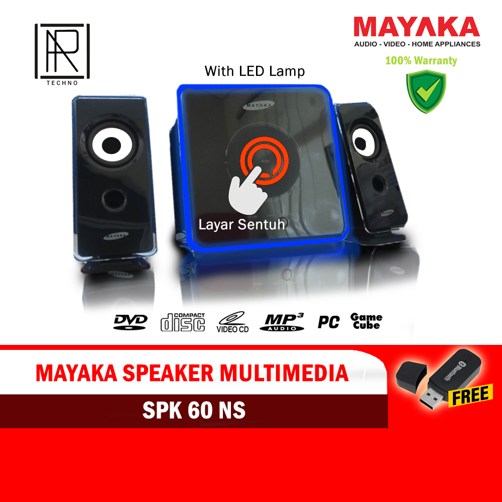 Jual Speaker Aktif Bluetooth Receiver Touchscreen Spiker PC Komputer ...