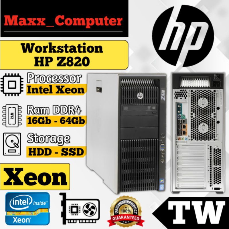 Jual PC Server Hp Z820 Workstation Intel Xeon E5 (Double Processor