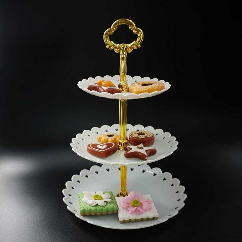 Jual RAK KUE CAKE ROTI 3 SUSUN 3 TINGKAT DEKORASI PESTA | Shopee Indonesia