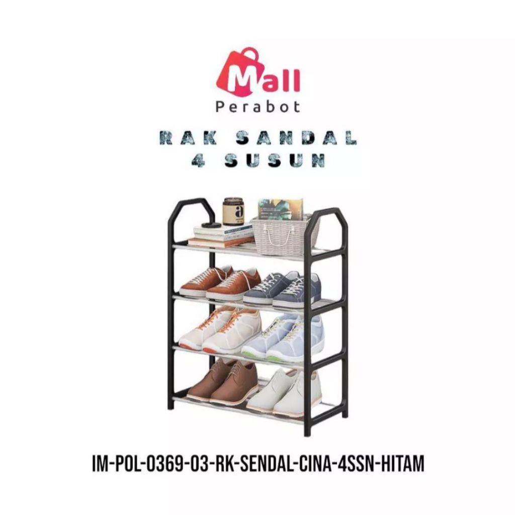 Jual Mall Perabot Rak Sepatu Susun Tempat Sandal Rak Susun Tingkat Plastik Sendal Shoe