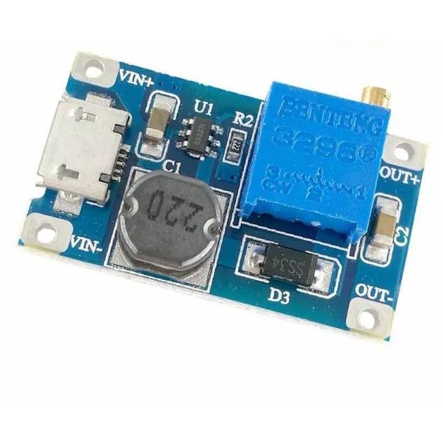 Jual Modul MT3608 Micro USB Step Up 2A Power Booster Regulator DC Mini ...