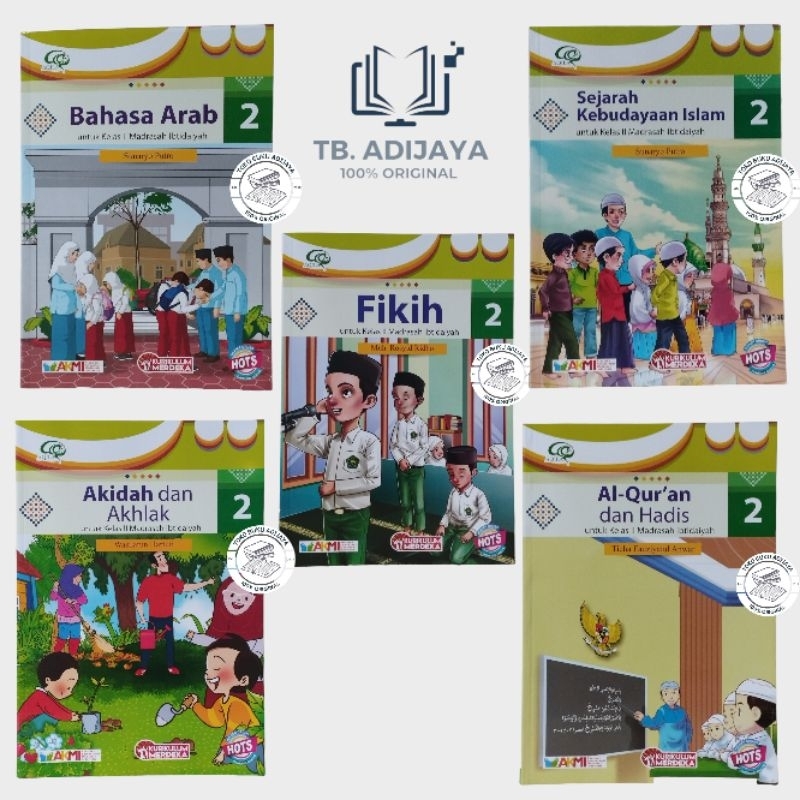 Jual Bahasa Arab Fikih SKI Al Quran Hadis Akidah Akhlak MI Kelas 2 ...