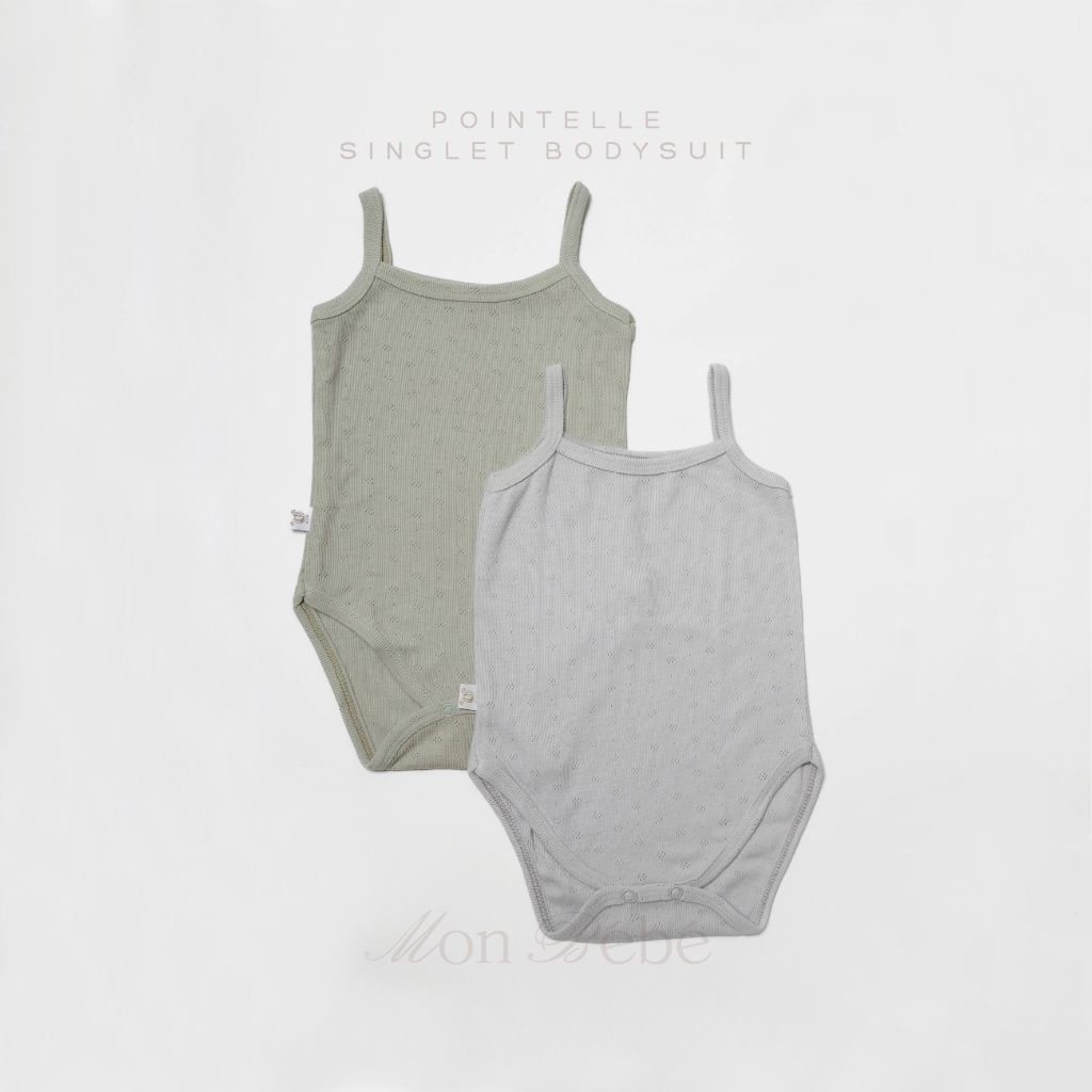 Pointelle Singlet Bodysuit Baby Nature Baby Camisole Bodysuit