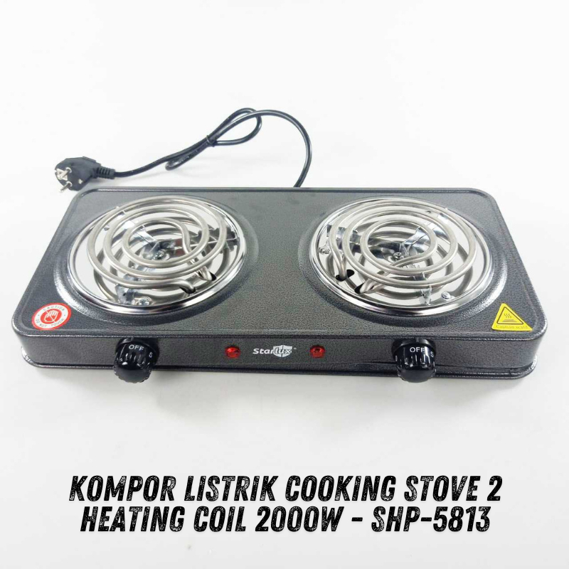Jual Kompor Listrik Cooking Stove 2 Heating Coil 2000W SHP5813