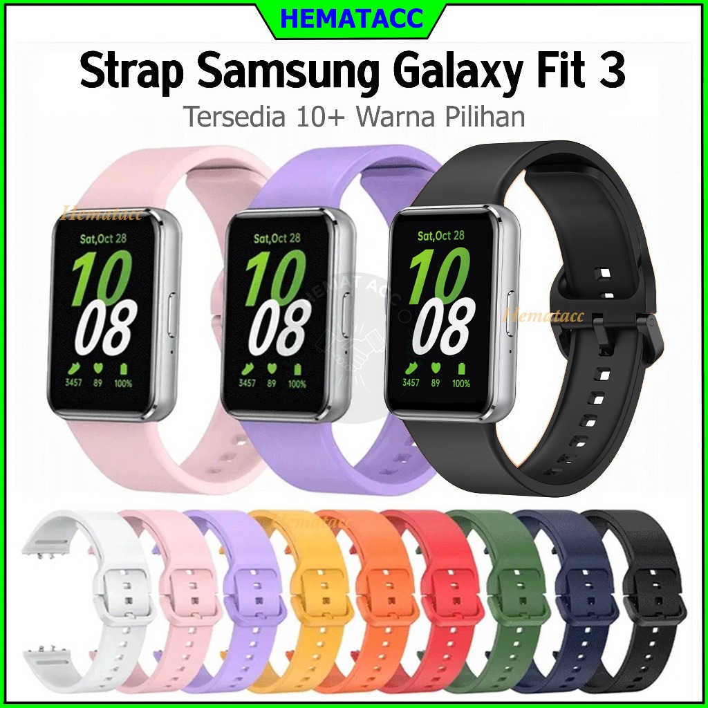 Jual Strap Samsung Fit 3 Polos Tali Jam Samsung Galaxy Fit 3 Silicone
