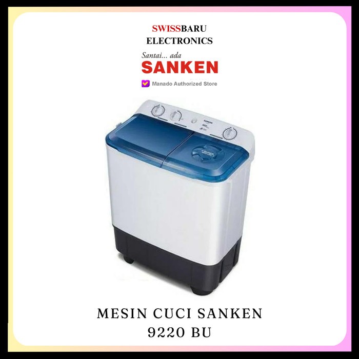 Jual MANADO - MESIN CUCI SANKEN 9220 BU | Shopee Indonesia