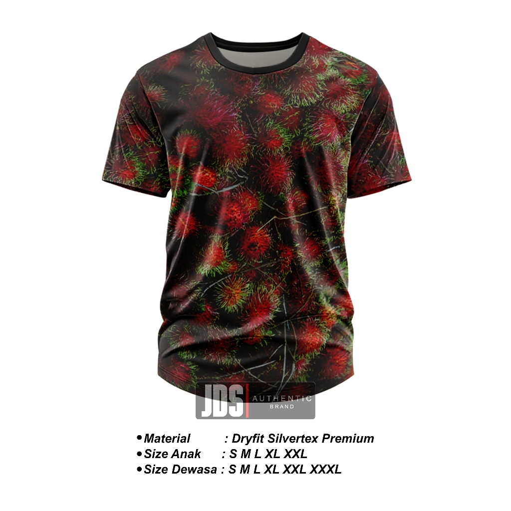 Jual baju kaos jersey buah rambutan kaos gambar buah-buahan kaos pria ...