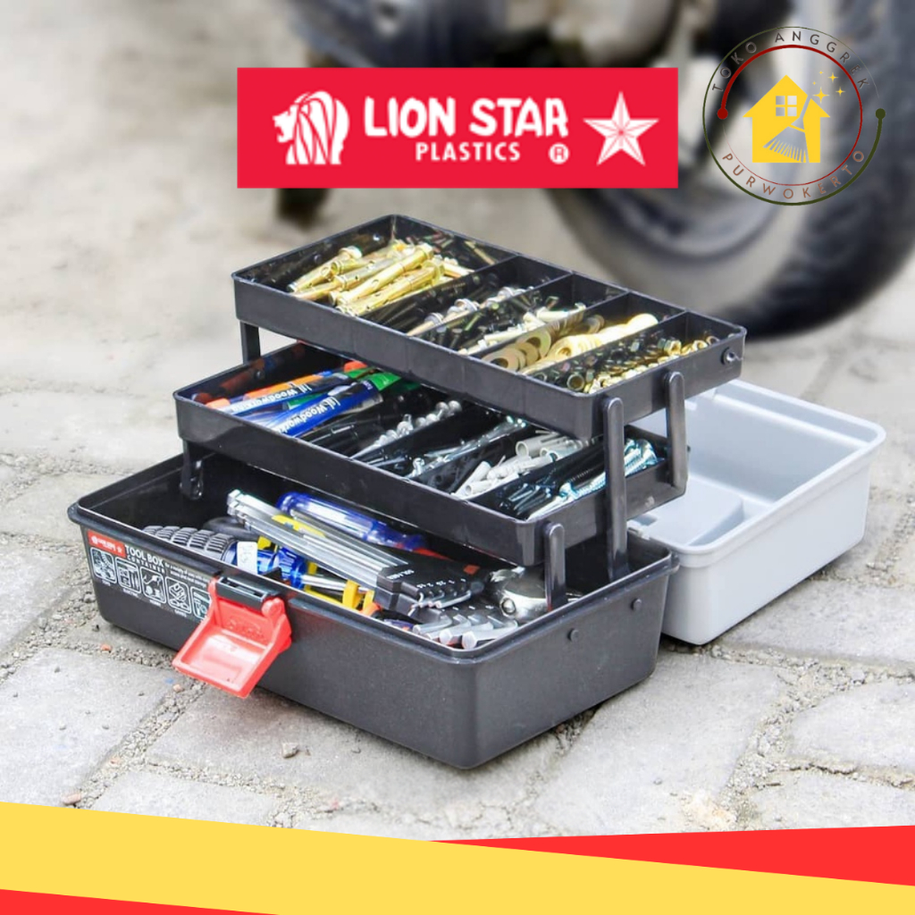 Jual Kotak Perkakas / Tool Box Lion Star 01 JX-19 | Shopee Indonesia