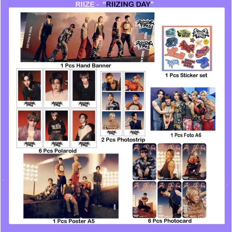 Jual RIIZE impossible boom boom bass FANKIT SET Poster riize combo ...