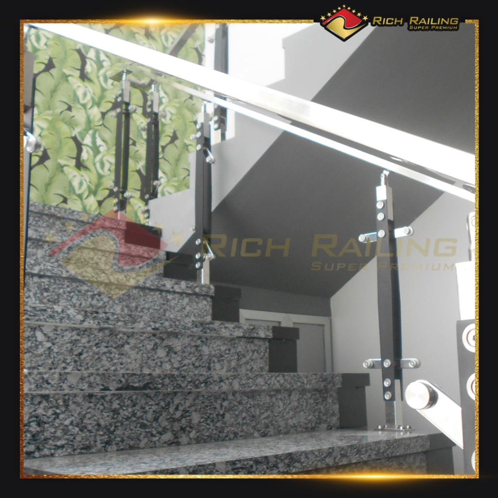 Jual [PREMIUM RAILING SUS 316] [Rich Railing] Railing tangga stainless ...