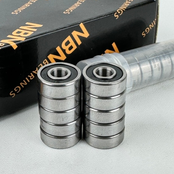 Cuscinetti A Sfere 605-2RS (5x14x5 Mm) - 5 Pezzi, Acciaio Cromo, Tenuta In Gomma, Per Trasmissioni - 2