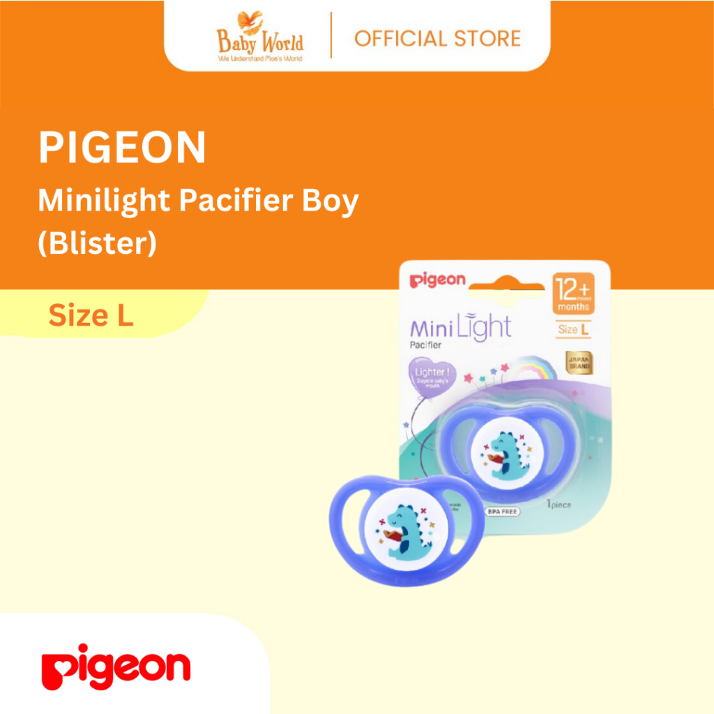 Jual PIGEON Minilight Pacifier L Size Boy (Blister) | Shopee Indonesia