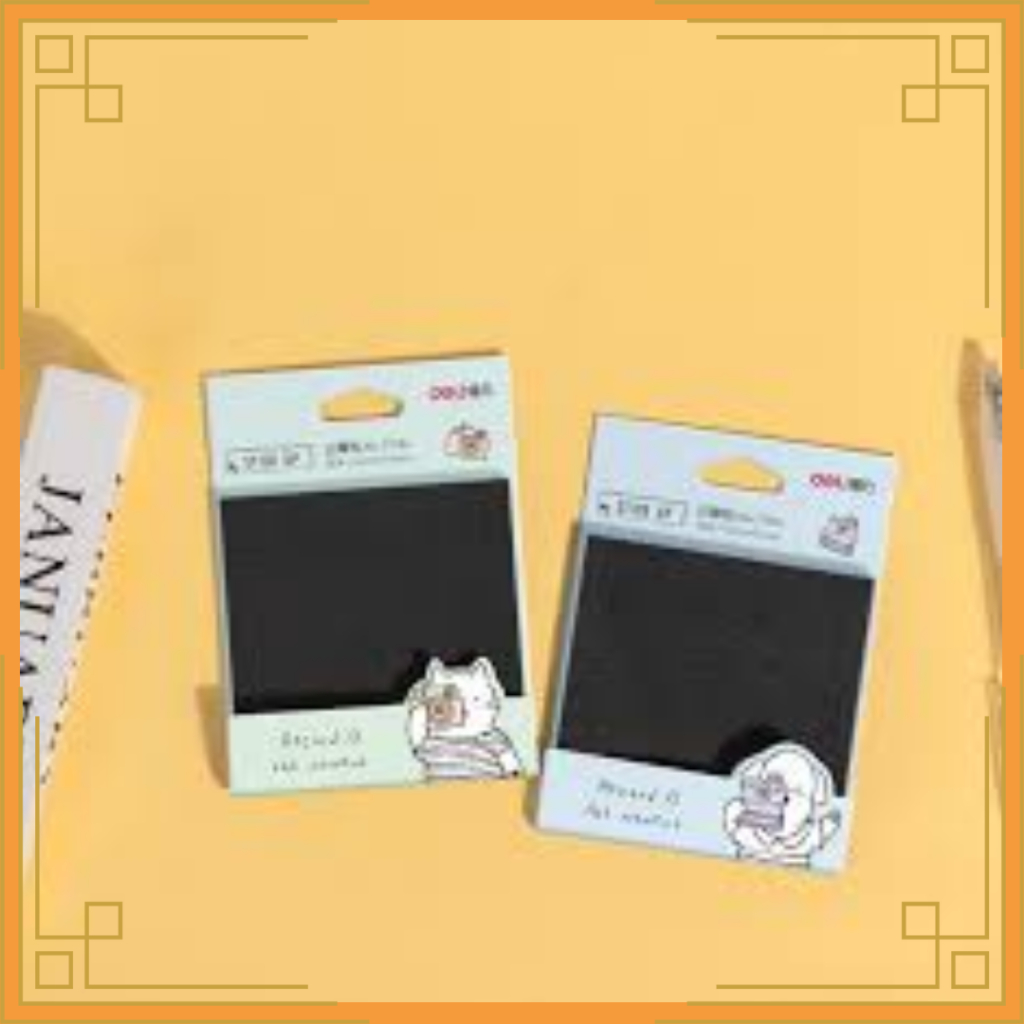 Jual DELI sticky notes hitam 21556 | Shopee Indonesia