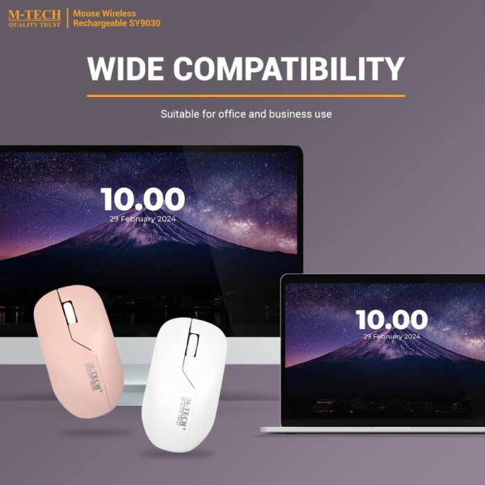 Jual M-Tech SY-9030 Mouse Wireless Silent click 2.4Ghz Rechargeable ...