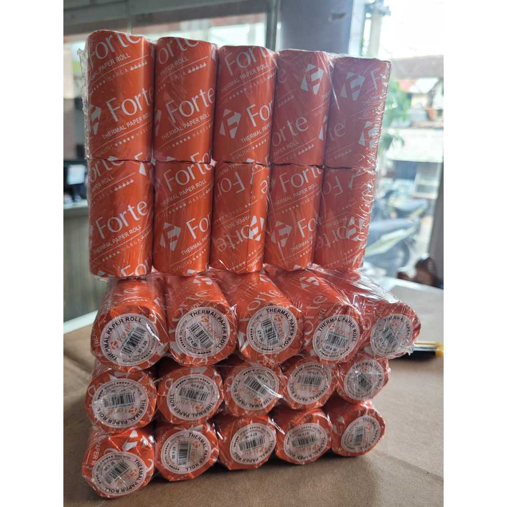 Jual KERTAS THERMAL STRUK KASIR KERTAS THERMAL KASIR 57X30 | Shopee